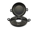 Ver imagem 3 de Churrasqueira Para Fogão a Gás Antiaderente Vermelha 29CM Dona Chefa Grill Assa Aquece Cozinha Sem Ó
