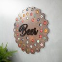 Ver imagem 2 de Porta Tampinhas em MDF Corten Beer - 50x50cm