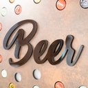 Ver imagem 3 de Porta Tampinhas em MDF Corten Beer - 50x50cm