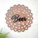 Ver imagem 1 de Porta Tampinhas em MDF Corten Beer - 50x50cm