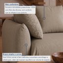 Ver imagem 6 de Sofá Cama Modular Orgânico Retrátil 4 Lugares com Almofadas 240cm Malibu