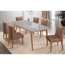 Ver imagem 1 de Mesa Cozinha Havana 180 + 6 Cad Maldivas Naturale Rufato