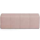 Ver imagem 3 de Puff Decorativo Living Sala de Estar 140 cm Roma W01 Linho Rosê - Lyam Lyam Decor