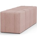 Ver imagem 7 de Puff Decorativo Living Sala de Estar 140 cm Roma W01 Linho Rosê - Lyam Lyam Decor