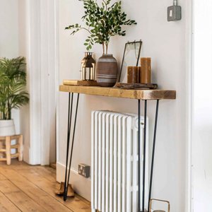 Mesa de Console Rústica Hairpin - 200cm