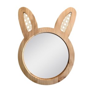 Espelho Decorativo Infantil 48x37cm Coelho Pinus