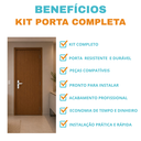 Ver imagem 3 de Porta Curupixa 70 Completa Fechadura, Dobradiça, Caixilho e Vistas