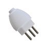 Plug Macho 3p Redondo 20a Branco - Daneva Dn1616-12un - 1