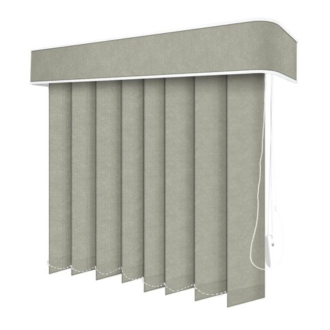 Persiana Vertical Cinza - 3,00m Larg X 2,70m Alt - Tecido Translúcido - Persianet