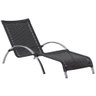 Espreguiçadeira em Alumínio e Fibra Sintética - Preto - 1