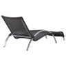 Espreguiçadeira em Alumínio e Fibra Sintética - Preto - 2