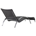 Ver imagem 2 de Espreguiçadeira em Alumínio e Fibra Sintética - Preto