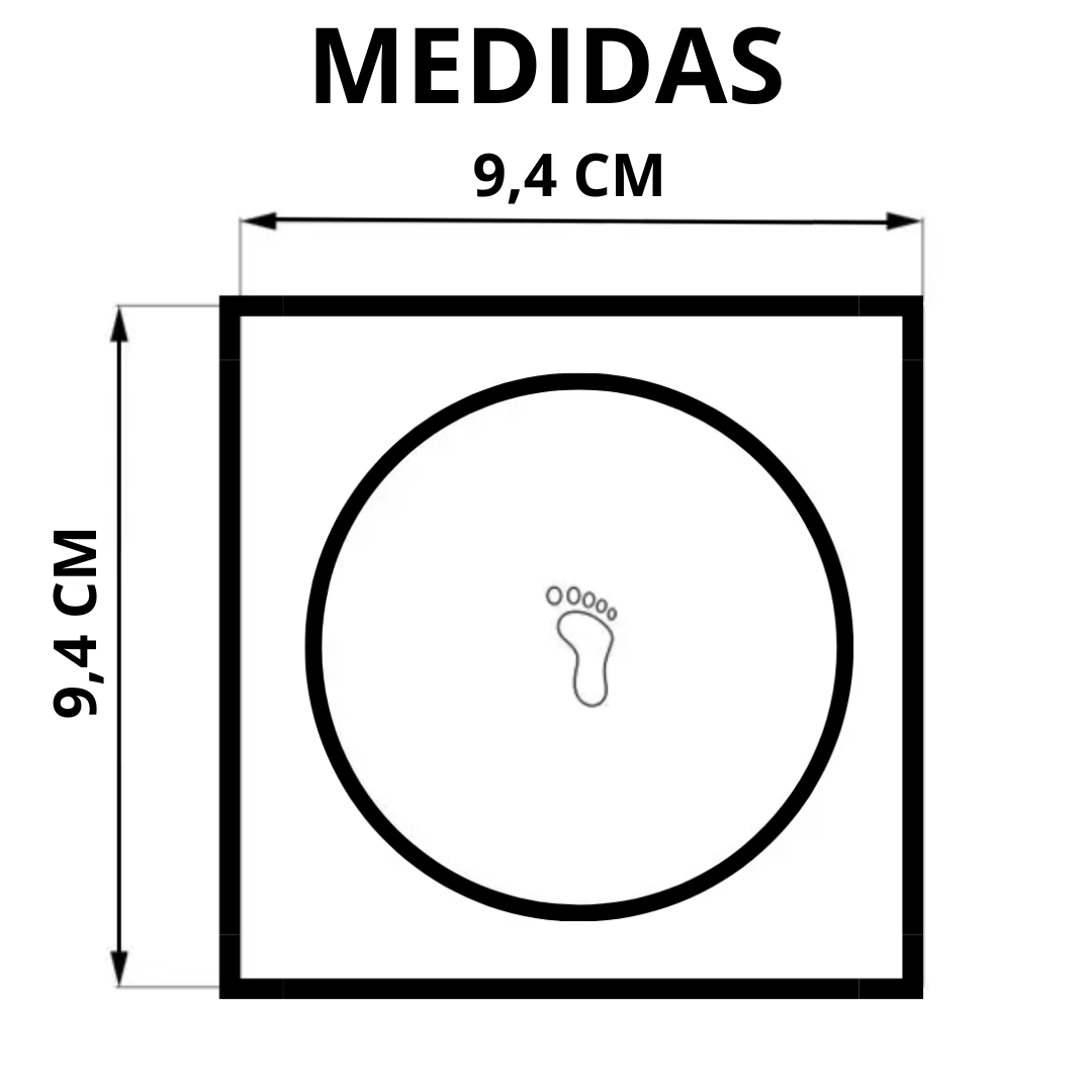 Kit C/5 Ralo e Porta Grelha Inox Piso Click 10x10 Cm Preto - 8