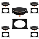 Ver imagem 1 de Kit C/5 Ralo e Porta Grelha Inox Piso Click 10x10 Cm Preto