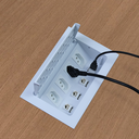 Ver imagem 5 de Tomada para Mesa e painel 4 modulo 20A e 3 Conector CAT5e Branco