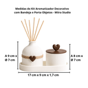 Ver imagem 3 de Kit Aromatizador Decorativo com Bandeja e Porta Objetos