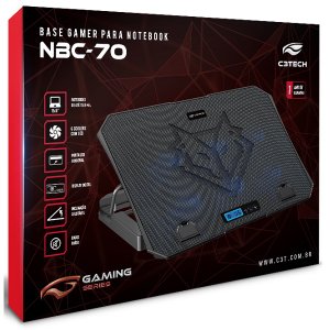 Base para Notebook 15,6" Gamer NBC-70BK C3 TECH Gaming