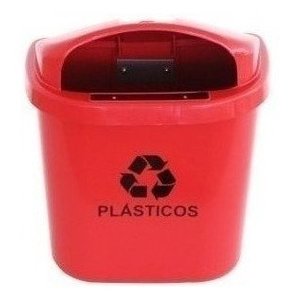 Cesto Individual Coleta Seletiva 40 L Para Poste Ou Parede:Cinza