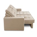 Ver imagem 6 de Sofá Retrátil e Reclinável 2 Lugares 1,70m com Molas Giovana Suede Bege Bege