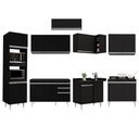Ver imagem 6 de Armário de Cozinha Modulada de Canto 8 Peças Cp01 Balcão Preto - Lumil