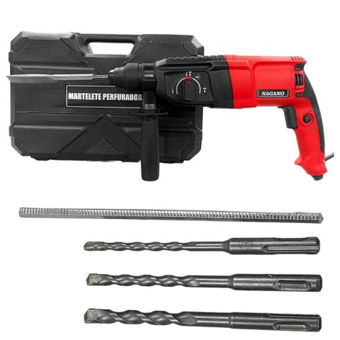 Martelete Rompedor e Perfurador Reversível 3j 900w Sds Plus 220v