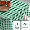 Toalha Mesa Plástica Térmica Xadrez Verde Por Metro - 3