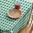 Ver imagem 4 de Toalha Mesa Plástica Térmica Xadrez Verde Por Metro