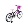 Bicicleta Aro 20 Infantil Mtb Girl com Roda Lateral - Preto - 3