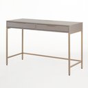 Ver imagem 3 de Escrivaninha Penteadeira Square 2 Gavetas 120 Cm X 48 Cm Nude Gianduia