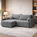 Ver imagem 1 de Sofá Fontana Retrátil Reclinável Linho 200cm Star Confort