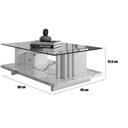 Ver imagem 2 de Mesa de Centro Tampo Vidro Retangular Foz Cumaru/opala
