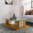 Ver imagem 6 de Mesa de Centro Tampo Vidro Retangular Foz Cumaru/opala