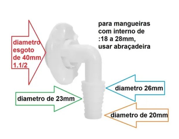 Adaptador Duplo Amanco para 2 Máquina Lavar 40mm - 350725k120 - 6