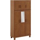 Ver imagem 6 de Guarda Roupa Solteiro Lorie F06 6 Portas de Bater 2 Gavetas Madeira Maciça Castanho Lyam Decor