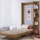 Ver imagem 3 de Cama de Solteiro Articulada com Estante para Colchão 188x78cm Multimóveis Cr40140 Mel