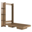 Ver imagem 1 de Cama de Solteiro Articulada com Estante para Colchão 188x78cm Multimóveis Cr40140 Mel