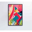 Ver imagem 2 de Quadro Pintura Aquarela Tropical 3 60x40 Cm Adesivo