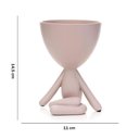 Ver imagem 2 de Vaso Bob Robert Plant Rosa 14,5x11x10cm