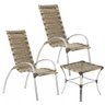 Jogo 2 Cadeiras Mini Garden e Mesa Emily para Area Piscina V Capuccino - 1