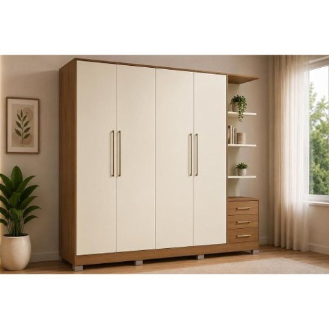 Guarda Roupa 4 Portas 5GV Pés T593 Kappesberg Of Whit