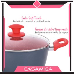 Kit 2 Caçarolas Indução Cerâmica 3,7mm 22cm Onix - 3