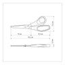 Tesoura Uso Geral Supercort Aço Inox 20cm Cozinha Tecido 7'':branco - 2