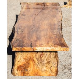 Mesa de Jantar Rústica Maciça em Madeira Plátano 320x100 a 110 - Mesa para 12 Pessoas - 4