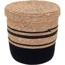 Ver imagem 5 de Cesta Fibra Preto 3pç com Tampa