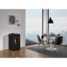 Calefator Lareira Salamandra a Pellet Solzaima First 8kw Preta - 2