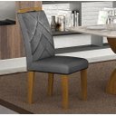 Ver imagem 1 de Cadeira para Mesa de Jantar 2 Unidades Larissa Madeira -  Leifer