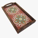 Ver imagem 1 de Bandeja Café da Manhã Grande com 2 Azulejos Azulejo G3