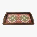 Ver imagem 3 de Bandeja Café da Manhã Grande com 2 Azulejos Azulejo G3