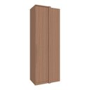 Ver imagem 1 de Guarda Roupa 1 Porta Correr para Canto Reto 841mm Setiba Plus Rimo Carvalho/carvalho