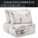 Ver imagem 2 de Kit Colcha Casal Queen Azaleia 300 F Bordado Super Elegante:verde